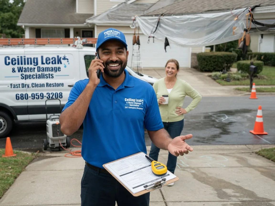 Ceiling Leak Cleanup Sabina, OH FAQs